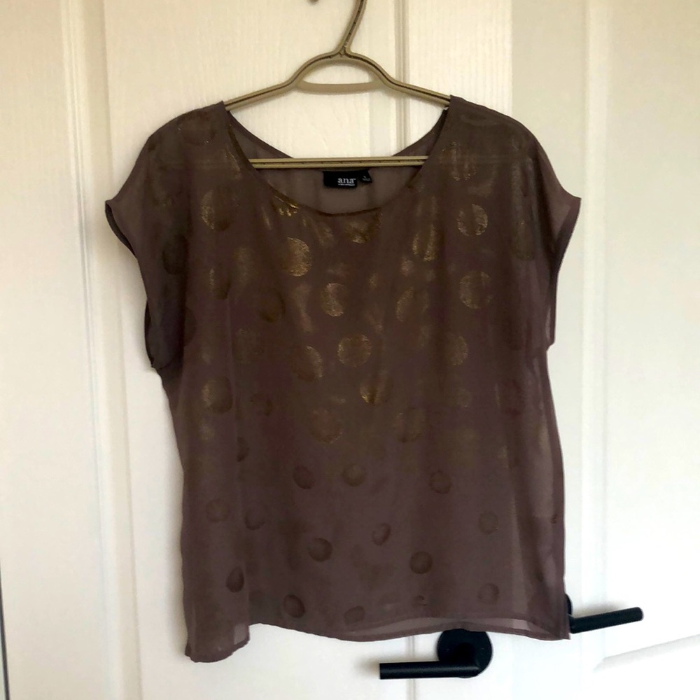 A.N.A. Blouse with gold details